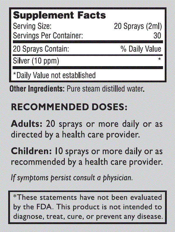 Silver Sinus - Colloidal Silver Nasal Spray, 2 Fl Oz